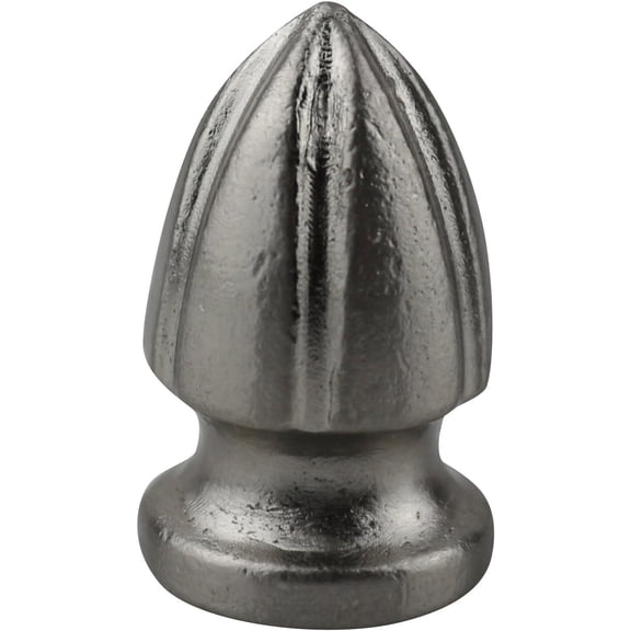 Urbanest Wilton Lamp Finial – 1 1/4 Inch Tall, Brushed Nickel– Decorative Lamp Shade Finial for Table & Floor Lamps- 1 Piece
