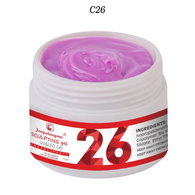 Fengshangmei 15g Gel para extensiones de uñas Clear Constructor Gel constructor de esmalte de uñas colores de camuflaje Uv Build Nail Gel Tan Jianjun unisex