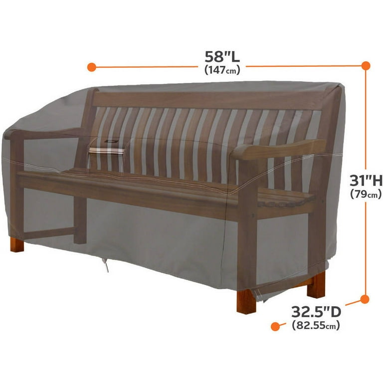 Classic Accessories Ravenna Loveseat Furniture Storage Cover For Hampton Bay Spring Haven All Weather Patio Loveseats Walmart