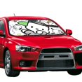 thumbnail image 2 of Windshield Sun Shade Foldable Car Front Window Sunshade For Car Suv Trucks Vans - Best Heat Shield Blocker Visor Cover Blocks Uv Rays And Keeps Your Vehicle Cool-Small, 2 of 5