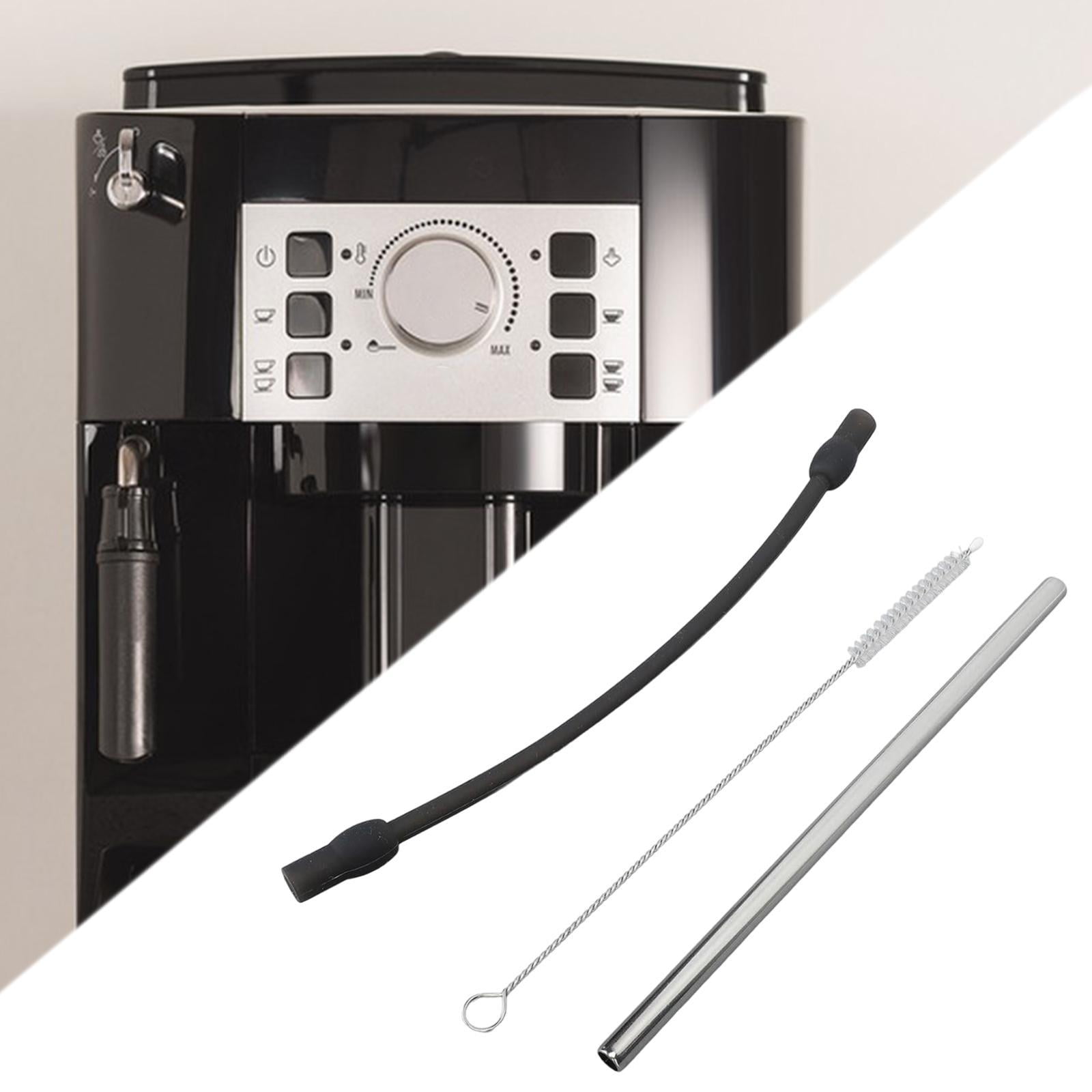 Tubo De Leche Universal Mritrit De Acero Inoxidable Y Silicona | Compatible Con Cafeteras EQ5, EQ6, EQ7 Plus 300/500/700, Incluye Cepillo De Limpieza