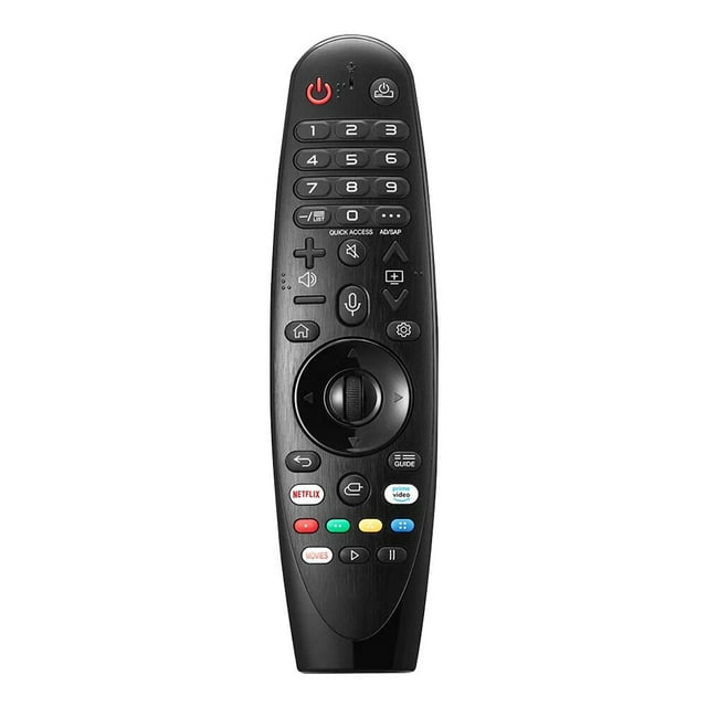 POINTERTECK AN-MR20GA Voice Flying Mouse Remote Control for L-G TV with Netflix and Prime Buttons Google/ale-xa Black