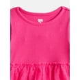 thumbnail image 2 of Wonder Nation Toddler Girls Party Dress with Long Sleeves, Sizes 12M-5T, 2 of 3