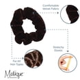 thumbnail image 4 of Velvet Solid Scrunchies - Set of 2-Brown, 4 of 5