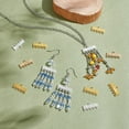 thumbnail image 4 of 120pcs 3 styles Alloy Chandelier Component Links for DIY Hair Accessories Rectangle Mixed color 10.5x20x1.5mm Hole: 1.2mm 40pcs/color, 4 of 5