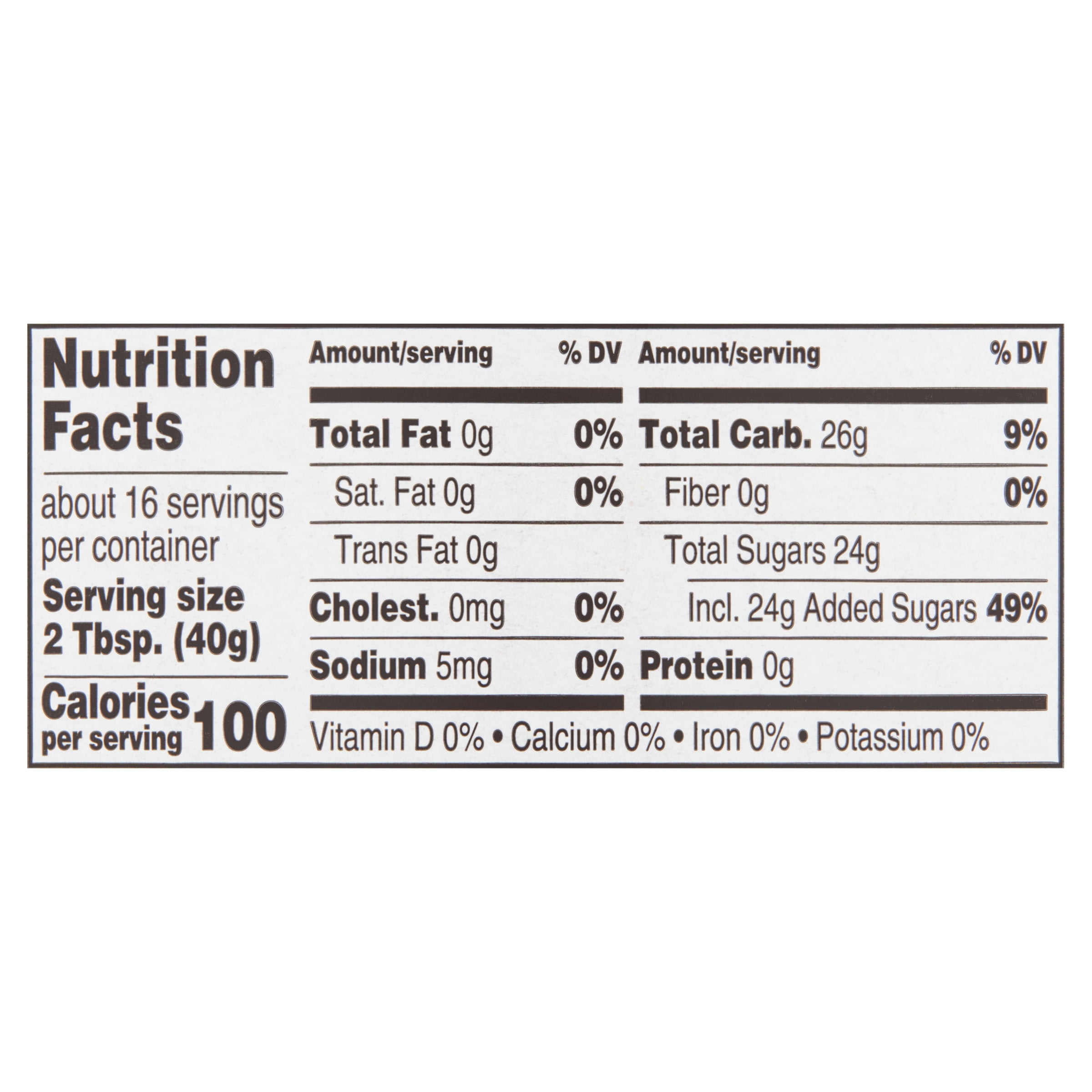 Great Value Strawberry Syrup, 22 oz