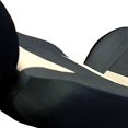 thumbnail image 5 of Yupbizauto - Premium Grade Leatherette Car Seat Covers with Floor Mats Set - Universal Size - Airbag Compatible - Support 60 40 Split Type Seats and Center Console (Black/Tan), 5 of 5