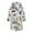 White, variant on Kids Flannel Soft Robe Cartoon Cute Plush Hooded Robe with Waist Belt Pockets Boys Girls Knee Length Fuzzy Clothes