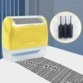 thumbnail image 3 of Rodillo De Tinta Protector De Identificación, Protección De Privacidad, Sello De Rodillo De Prevención De Robo De Identidad Con 3 Recargas Para Documentos De Facturas, 3 of 7