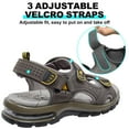 OutPro Men's Hiking Sandals Arch Support Casual Leather Sandals for Men