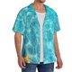 thumbnail image 2 of Balery Coral And Seashell On The Beach Camisa Casual de Manga Corta con Botones para Hombre, Texturizada, Estilo Cubano, para Playa, Verano-Small, 2 of 5