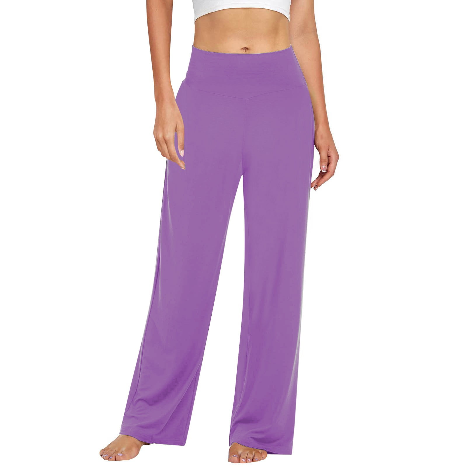 Taqqpue Women's High Waisted Wide Leg Pants