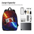 thumbnail image 4 of Fgteev Backpack, Large Capacity 17 Inch Laptop Backpack, Durable Casual Daypack, Water Resistant, 17.3x12.2x5.5 Inch, 4 of 8
