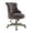 Dark Gray, variant on UrbanPro Rolling Fabric & Wood Swivel Office Chair in Gray/Natural