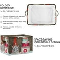 thumbnail image 3 of GZHJMY Christmas Gnome Storage Basket with Handles Collapsible Storage Bins Canvas Fabric Storage for Shelves Closet Bedroom Living Room 1Pack Collapsible Organizer, 3 of 7