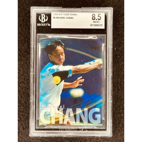 Michael Chang 2000 ATP Tour tennis card BGS graded 8.5 NrMt-Mt