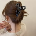 thumbnail image 3 of Waroomhouse Bow Hair Claw Hair Claw Bow Clip Plastic Bowknot Shape Hair Claw Candy Color Hair Clip Anti-slip Back Head Hair Pin Women Hair Accessories, 3 of 8