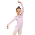 thumbnail image 5 of AHTJRT Leotards for Girls Cute Summer Dance Ballet Gymnastics Sleeveless Tank Bodysuits with Ruffled Collar Purple#02 5-6 Years, 5 of 6