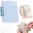 thumbnail image 2 of A7 Pocket Discbound Notebook, 4×2.8 inch Small Notepad, Refillable Mini Spiral Journal with Removable Lined Pages, Portable Poly Cover Disc Planner for Office Travel Note Taking Memo Recording, 2 of 4