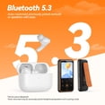 thumbnail image 4 of Reproductor MP3 AGPTEK M2 de 64 GB con clip, Bluetooth 5.3 de 1,8 pulgadas, naranja, 4 of 8