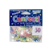 Marvelous 30Th Printed Confetti .5 Ounce Bag, 24 Count