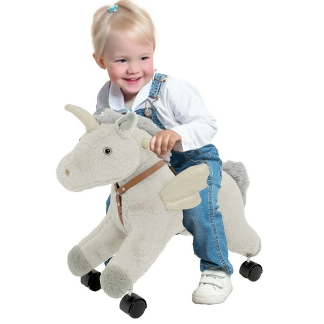 Juguete Montable A Pedal Mecedora para Niños Baby Gaon Gris