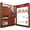 Brown2, variant on Zippered Portfolio Organizer, Leather Padfolio with 3 Ring Binder, Professional Business Binder, Organizer for IPad/Document, Phone & Business Cards, Office Gifts for Men or Women (Brown)