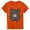 Orange, variant on Girls Cute Bear Print Short Sleeve Round Neck Loose Summer Tee Purple 1-2 Years