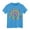Blue, variant on MIXUE Toddler Girls Tops & T-Shirts 100 Days Of School Letter Print Round Neck Short Sleeve Casual Pullover Tee Shirts Sportwear,Blue,3-4 Years