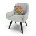 thumbnail image 3 of Orange Bouquet' Floral Watercolor Motif By Sheila Golden 16 X 16 Decorative Throw Pillow, 3 of 4