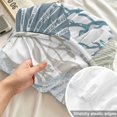 thumbnail image 4 of Twin XL Size Fitted Sheet Set - Blue Coral Coastal 2 Piece Bedding Sets 16" Deep Pocket Fitted Sheet with 1 Pillowcases, Summer Beach Ocean Starfish Conch Brushed Microfiber Hotel Luxury Bed Sheets, 4 of 9