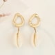 thumbnail image 2 of Verano Bohemia Seashell Earring Pearl Stud Earrings Beach Ocean Pendientes Accesorios, 2 of 5