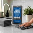thumbnail image 3 of Project Select Scratch and Lint Free Grey Microfiber Cleaning Towels - 10 pack, 3 of 4