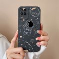 thumbnail image 1 of Case For Samsung A 12 M12 F12 Flower Astronaut Square Lens Protection Soft Liquid Silicone Back Cover For Samsung A12 A M F 12, 1 of 1