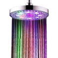 thumbnail image 2 of Cabezal de ducha LED que cambia de varios colores, cabezal de ducha de lluvia para baño, cabezal de ducha de cascada, control de temperatura redondo/cuadrado de 8 pulgadas Vhermosa Llaves Grifos y Regaderas, 2 of 8