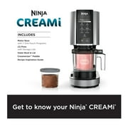 Ninja CN301CO CREAMi Ice Cream Maker, Silver, 7-Speed, for Gelato, Mix-ins, Milkshakes