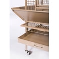 thumbnail image 3 of Prevue Pet Products Wrought Iron Select Birdcage, Coco Brown, 18"x18"x57", 3 of 8