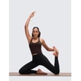 thumbnail image 4 of CRZ YOGA Butterluxe Racerback Wireless Padded Yoga Longline Sports Bra for Women V Neck Crop Tank Tops, 4 of 5