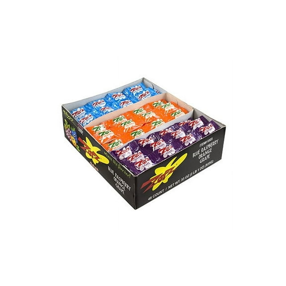 Zotz Fizz Power Candy Strings Blue Raspberry, Orange & Grape