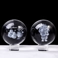 thumbnail image 4 of Adornos Bola de cristal de Navidad Bola de grabado de Papá Noel Decoración de mesa de Navidad Bola de cristal Adornos navideños transparentes, 4 of 5