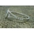 thumbnail image 3 of HeartsAndYou 4ct Round Cut Moissanite Bezel Set Solitaire Engagement Ring for Women 18k White Gold over Silver, 3 of 5
