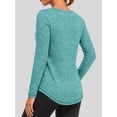thumbnail image 2 of Rosvigor Womens Workout Tops V Neck Tee Shirts Quick Dry Long Sleeve Shirts for Women Loose Activewear Tops for Yoga Running Gym, 2 of 8