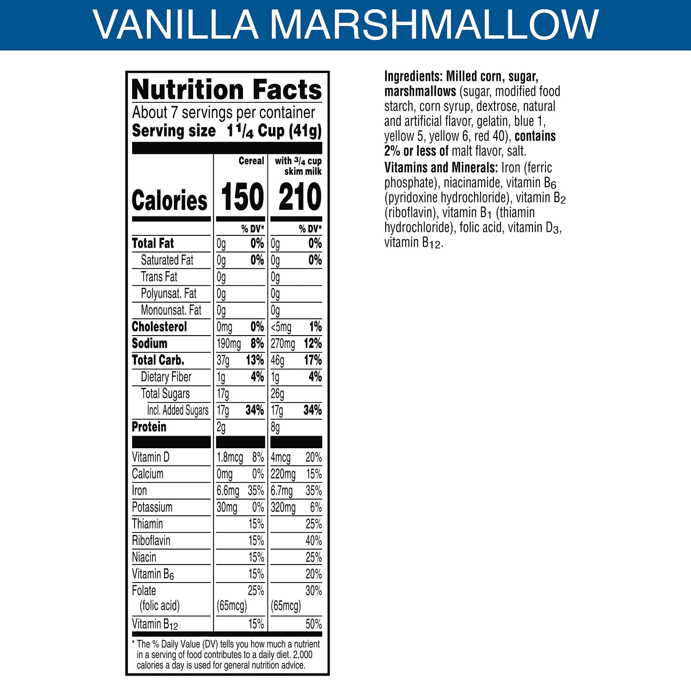 Kellogg's Frosted Flakes with Vanilla Flavored Marshmallows Breakfast Cereal, 10.6 oz Box