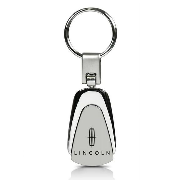 Lincoln Chrome Teardrop Key Fob Logo Key Chain Key Ring Official Licensed