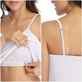 thumbnail image 5 of Women Basic Camisole Cotton Long Top Scoop Neck Tank with Adjustable Spaghetti Straps Solid Color Pack of 2, 5 of 7