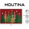 thumbnail image 7 of Christmas Placemats Set of 6, 12x18 Inch Red Pines Trees Table Mats, Seasonal Winter Xmas Holiday Table Decors for Home Kitchen Dining Party, 7 of 7