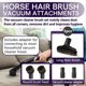 thumbnail image 2 of Juego de Accesorios para Aspiradora con Cepillo de Pelo de Caballo - Accesorios Redondos para Aspiradora - Accesorio para Cepillo de Piso - Adaptador de 1 1/4 Pulgadas Incluido, 2 of 5