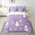 thumbnail image 2 of Manfei Xmas Tree Snowman 7pcs Bedding Comforter Set for Teens Female Men,Santa Claus Deer Queen Bedding Sets Super Cozy,Merry Christmas Queen Sheet Sets,Luxury Bedroom Decor,Reversible, 2 of 8