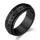 thumbnail image 1 of Anillo de acero de titanio giratorio con texto vikingo nórdico para hombre, joyería para aliviar el estrés y la ansiedad emocional, 1 of 5