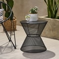thumbnail image 3 of Iron Construction - Hourglass Shape Design - Any Outdoor Setting - Timeless Patio Table, 3 of 5